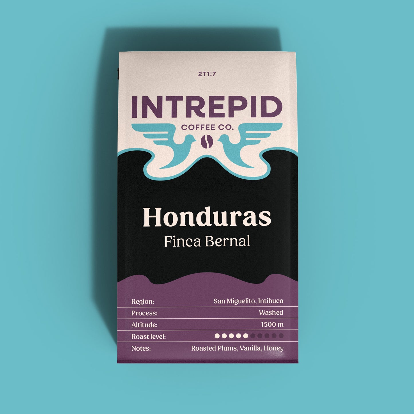 A bag of coffee from ethiopia - describing the region as well as the flavors which include blueberries, honeydew, and honeysuckle